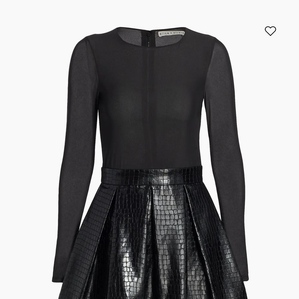 Alice + Olivia Black Mini Dress